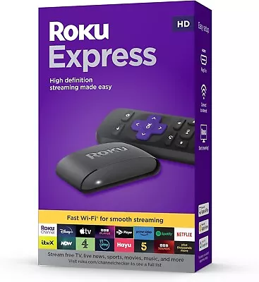 Kaufen Roku Express (Neu, 2023) HD-Streaming-Gerät Mit High-Speed HDMI-Kabel & Fernbedienung • 29.65€
