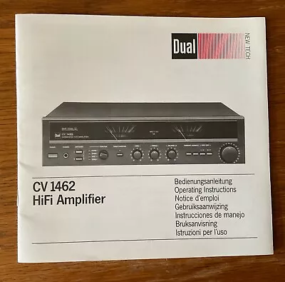 Kaufen Dual CV 1462 HiFi Amplifier, Bedienungsanleitung Operating Instructions • 7€