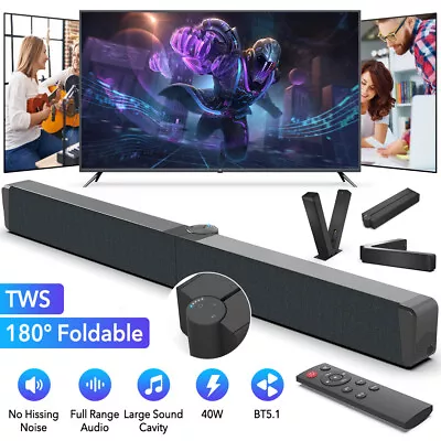 Kaufen Bluetooth 5.1 Multibeam 3D Soundbar Subwoofer Wireless Bluetooth TV Lautsprecher • 56.99€