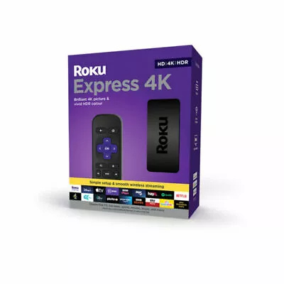 Kaufen NEU IN BOX Roku Express 4K TV Streaming Stick Box Fernbedienung Netflix Amazon Disney+ • 43.88€