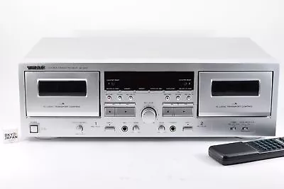 Kaufen Teac W-1200 Silber Doppelkassettendeck 100 V Hochwertiger Klang Gebraucht... • 430.52€