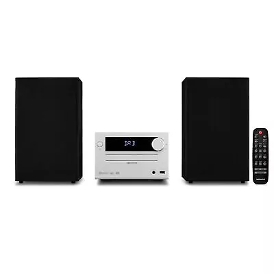 Kaufen MEDION LIFE E64482 Micro-Audio-System Kompaktanlage DAB+/PLL Bluetooth Silber • 99.99€