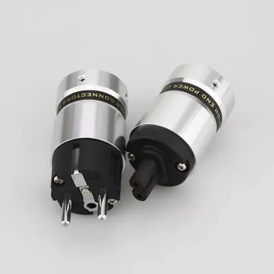 Kaufen HiFi Abbildung 8 IEC C7 Rhodinierter Stecker Audio Stromkabel Stecker Buchse • 29.75€