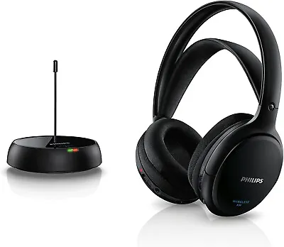 Kaufen Philips SHC5200/10 Kabelloser HiFi Kopfhörer 32mm Lautsprechertreiber Schwarz • 42.99€