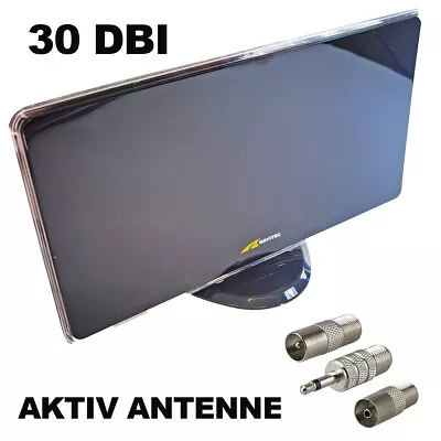 Kaufen ✅ DVB-T Antenne Aktiv Für HiFi Wand DAB DAB+ ZIMMERANTENNE Mit Netzteil 30 DBI ✅ • 11.99€