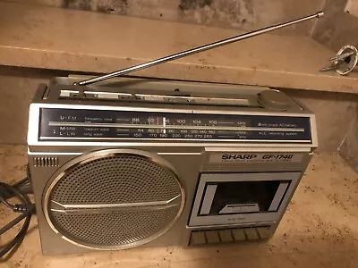 Kaufen SHARP GF-1740 RADIO-KASSETTEN RECORDER TAPE Vintage Sammler • 45€