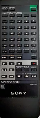 Kaufen Sony, RM-D4M, Original MiniDisc Deck- Remote Control Unit (Fernbedienung) RMD4M • 36.50€