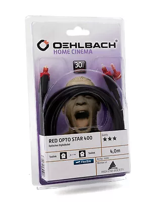 Kaufen Oehlbach Red Opto Star 400 Optisches Digital Kabel Lichtleiter 4m Toslink 136 • 41.95€