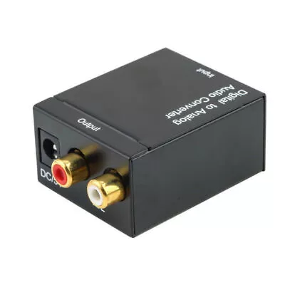 Kaufen Digital Optischer Toslink SPDIF Coax Zu Analog RCA Audio Converter Adapter Zz • 8.60€