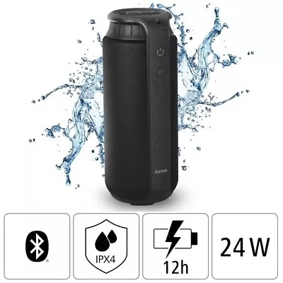 Kaufen Hama Bluetooth Lautsprecher Pipe 2.0 IPX4 24W Sound BT Speaker MP3 Musik-Box • 29.90€