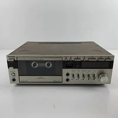 Kaufen SIEMENS RC 666  Tapedeck Cassette Recorder Microprocessor Control #AB96 • 79.20€