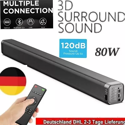 Kaufen Soundbar Odine I 37 Inch 2.0 Mit Gebauten Subwoofer Bluetooth 3D SURROUND 120dB  • 47.99€