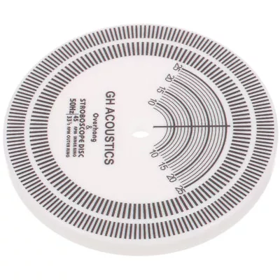 Kaufen  Weiß Acryl Geschwindigkeitstester Für Schallplatten Plattenspieler-Disc • 8.99€