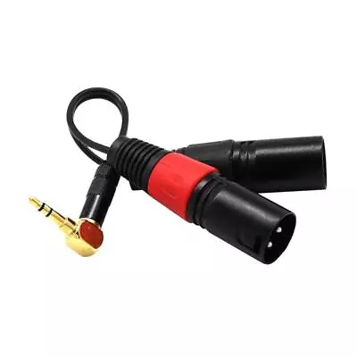 Kaufen Dual 3 Pin XLR-Stecker Nach Rechts Winkel 3,5 Mm • 8.52€