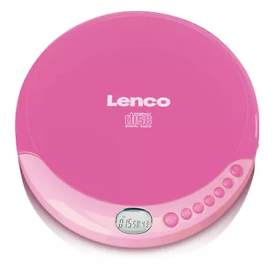 Kaufen Lenco CD-011 - Tragbarer CD-Player Mit Akku-Aufladefunktion - Pink • 34.99€