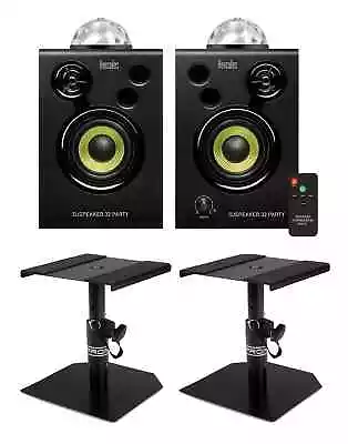 Kaufen Hercules DJ 32 Party DJ-Lautsprecher Tisch Stativ Set Aktiv 3  Lichteffekt 15W • 125€