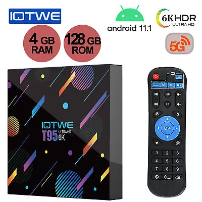 Kaufen IOTWE Smart TV BOX Android 11.1 128GB BT5.0 WiFi Media Stream Player 4-Core HDMI • 37.99€