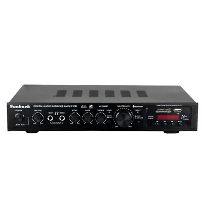 Kaufen HiFi Verstärker Tonkanal Digital FM USB Stereo Amplifier Bluetooth Vollverstärke • 59.99€