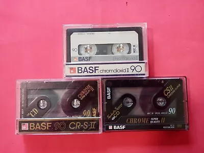 Kaufen 3 X BASF Musik Kassetten 90 Chrome II • 2.50€