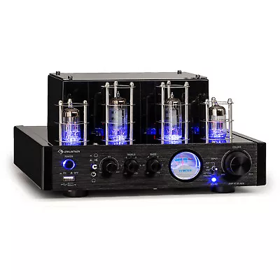 Kaufen Röhrenverstärker HiFi-Verstärker 2x35 W RMS Amplifier Bluetooth USB AUX Schwarz • 111.99€