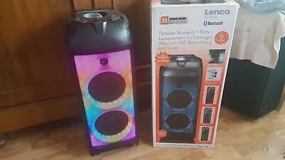 Kaufen Lenco PA-360BK Partylautsprecher Mit Diskokugel Laserfeuerwerk Boombox Bluetooth • 160€