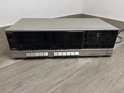 Kaufen ✅sharp Rt-w600h (s) Stereo Doppel Kassetten Dual Cassette Record Deck✅ • 79€