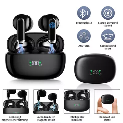 Kaufen VSIUO Kopfhörer Bluetooth 5.3 ENC Noise Cancel In-Ear Kabellos Ohrhörer Headset • 8.99€