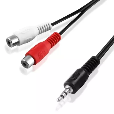 Kaufen 2m Y Chinch Kabel Adapter 2 Cinch Buchse Kupplung Auf 1 3,5mm Klinke Stecker • 6.29€