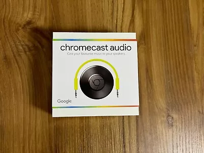 Kaufen Neu Google Chromecast Audio-Streaming-Gerät Glänzend Schwarz AUX, WLAN, J42R-UXGA • 106.74€