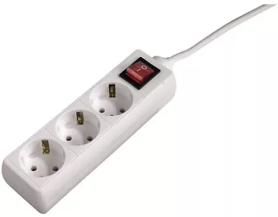 Kaufen Hama Netzkabel/Adapter 30382 Steckdosenleiste 3fach  Mit Schalter Weiss • 13.99€