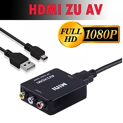 Kaufen HDMI Zu RCA Adapter AV 2 HDMI Konverter Adapter Full HD • 7.90€