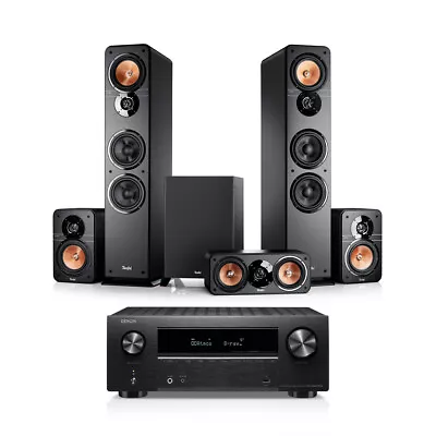 Kaufen Teufel ULTIMA 40 Surround + DENON X2800H DAB  5.1-Set  (A/B-Ware) Komplettanlage • 1,399.99€