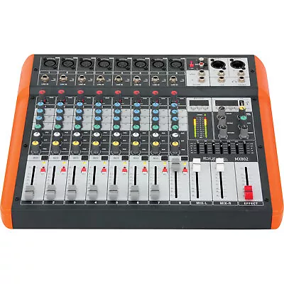 Kaufen IBIZA MX802 KOMPAKTES 8 Kanal Mischpult USB Und Bluetooth EVENT BÜHNE MUSIK DJ • 215.95€