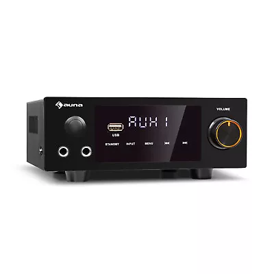 Kaufen Stereo Hifi Verstärker 2x50W RMS BT/USB Opt. & Coax. Digital-In Fernbedienung • 74.99€