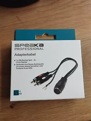 Kaufen SpeaKa Professional SP-7869832  Cinch / DIN-Anschluss Audio Y-Adapter [1x DIN... • 7.50€