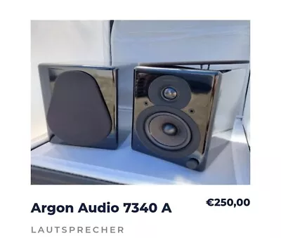 Kaufen Argon Audio Aktiv Lautsprecher Argon 7340 A Schwarz Paar  • 87.99€