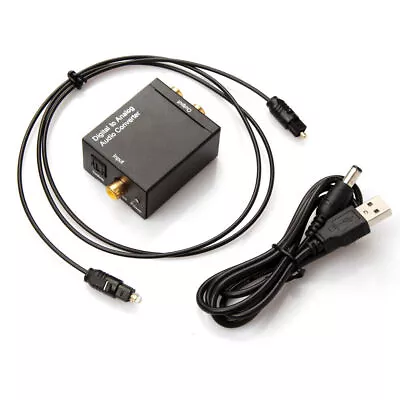Kaufen Digital Zu Analog Audio Konverter Wandler Optisch Toslink Koaxial Auf RCA DHL • 9.49€