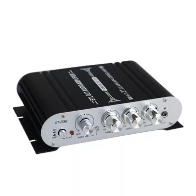 Kaufen 400W Aluminum Hifi Verstärker Stereo 2.1 Kanal Endstufe Auto Amplifier KG • 16.29€