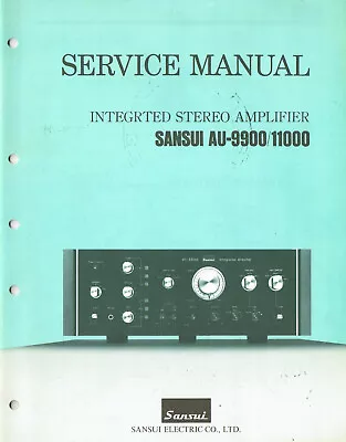 Kaufen Original Service Manual Schaltplan Für Sansui AU-9900 AU-11000 Original ! • 35€