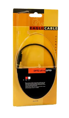 Kaufen EAGLE CABLE Opto 2X10 0,5m Optisches Lichtleiter Kabel Toslink Audio Digital 810 • 7.95€