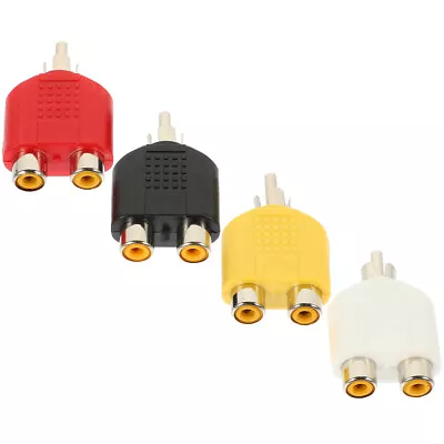 Kaufen 4 Pcs AV-Out-Kabel Cinch-Y-Adapter -Stereo-Audio-Y-Adapter Lautsprecher • 4.98€