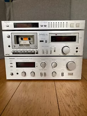 Kaufen Technics Stereo Anlage Verstärker SV-V2A, RS-M12, ST-S3 Silber (3 Tlg) Vintage • 229.99€