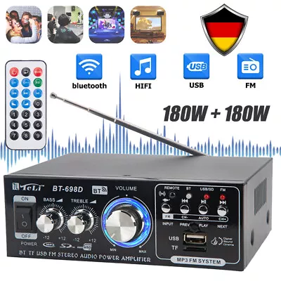 Kaufen HiFi-Verstärker Bluetooth Stereo-Audioverstärker Receiver Digitale Endverstärker • 22.90€