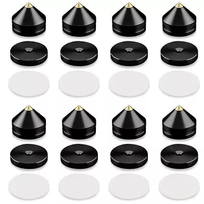 Kaufen 8PC 23mm Für HIFI Lautsprecher Isolation Spike Kegel Standfuß + Base Pads Set • 19.69€