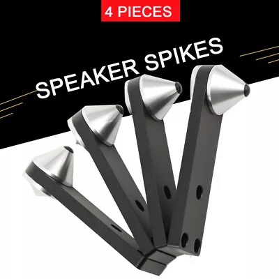 Kaufen Lautsprecher Spikes Metall Bodenständer Speaker Musik Sound Aluminium Zubehör ×4 • 49.98€