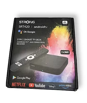 Kaufen STRONG SRT420 AndroidTV-Streaming DVB-T2 Receiver • 39.90€