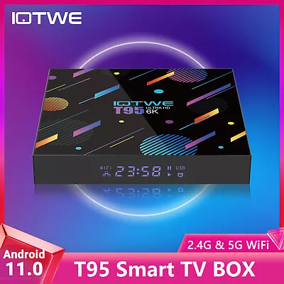 Kaufen 6K HDMI TV BOX Android 11.0 OS 4+128GB 5G WIFI Media Stream Player 5G WIFI 2023 • 39.99€