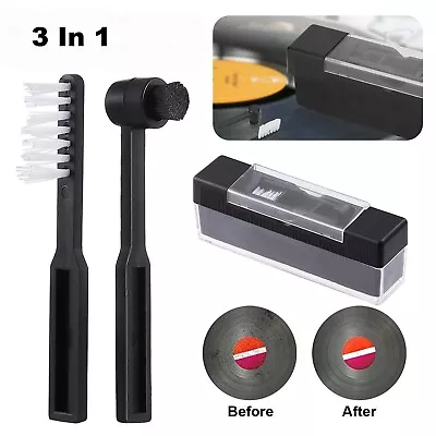 Kaufen Antistatik Schallplattenbürste Soft Brush Samtpolster Bürste Inkl. Nadelbürste • 9.88€