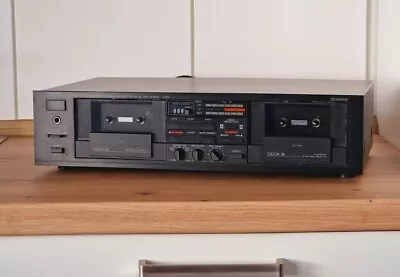 Kaufen Yamaha Natural Sound KX-W202 Doppel Tape Deck Kasettenspieler Stereo HiFi Anlage • 68€