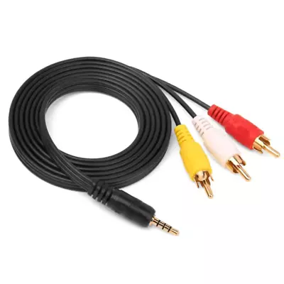 Kaufen Fernsehkabel RCA Cinch Kabel 3,5mm Aux Klinke Stecker  Audio Video Übertragung • 4.99€